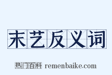 末艺反义词是什么意思的图片